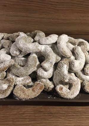 Diós és mákos kifli (vegán, gm) recept fotója