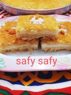 صورة لوصفة كنافة بالكريمة