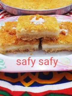 صورة لوصفة كنافة بالكريمة