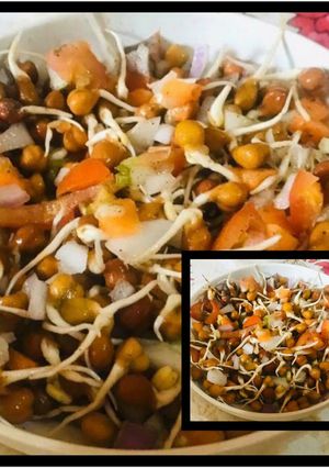 A picture of Healthy Sprouted chana chaat.