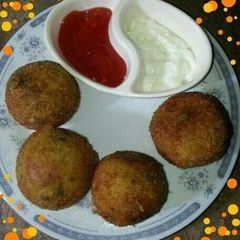 A picture of ●~Potato cheese balls~●.