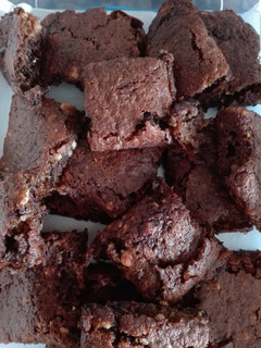 Una foto de Brownies veganos