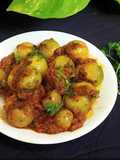 Gunda nu shak (Stuffed Gumberry curry)