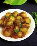 Gunda nu shak (Stuffed Gumberry curry)