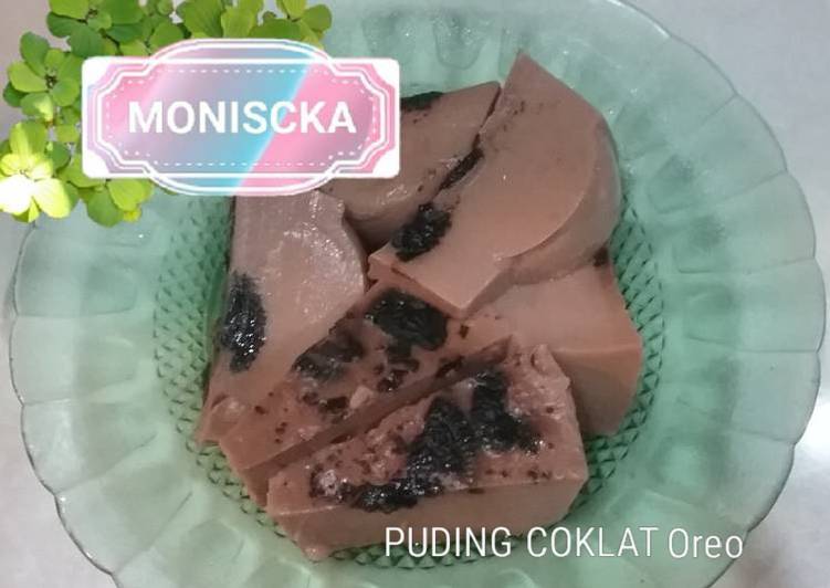 Puding Cokelat Oreo