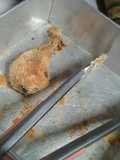 Pollo apanado sin grasa, al horno