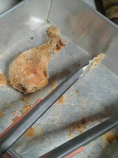 Una foto de Pollo apanado sin grasa, al horno
