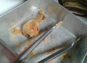 Una foto de Pollo apanado sin grasa, al horno
