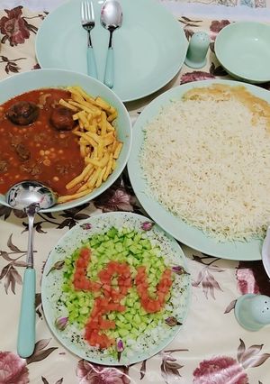 عکسی از دستور قیمه جان شب سالگرد ازدواجمون 😋😍
