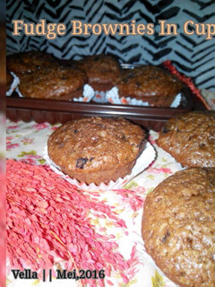 Foto resep Fudgy Brownies in cup