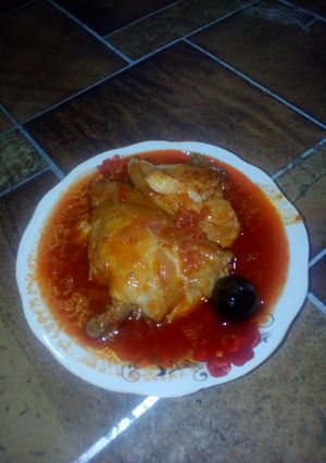صورة لوصفة مرق دجاج احمر