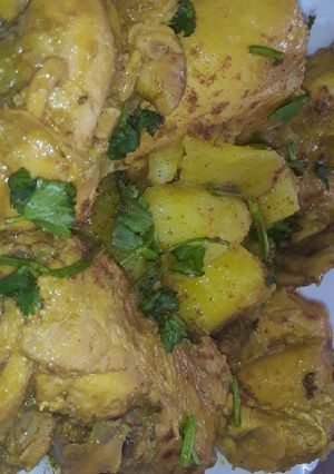 صورة لوصفة بطاطا كوشة بالدجاج 🍗🍗🥔🥔