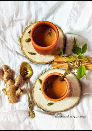 হার্বাল জাগেরি টি (herbal jeggery tea recipe in Bengali) রেসিপির প্রধান ছবি