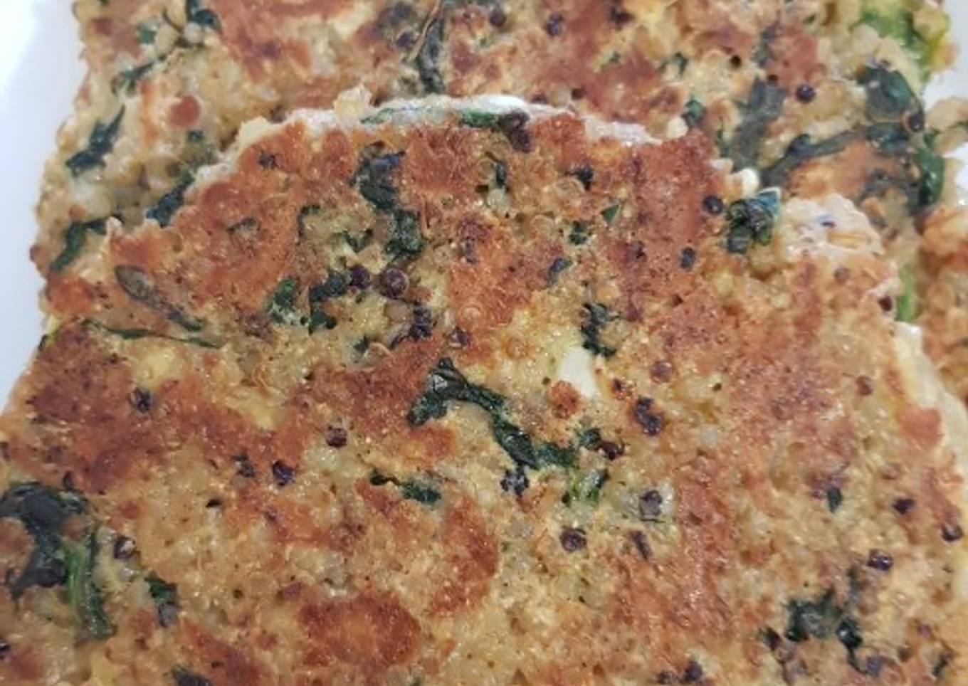 Hamburguesas de quinoa y espinacas