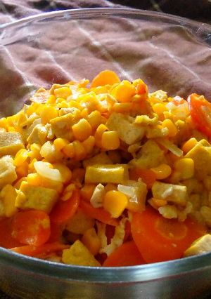 Foto resep Tumis Jagung Wortel Tahu Telur