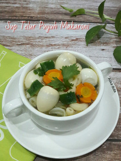 Foto resep Sup Telur Puyuh Makaroni