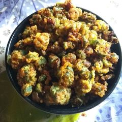 A picture of Crispy bhindi fry.