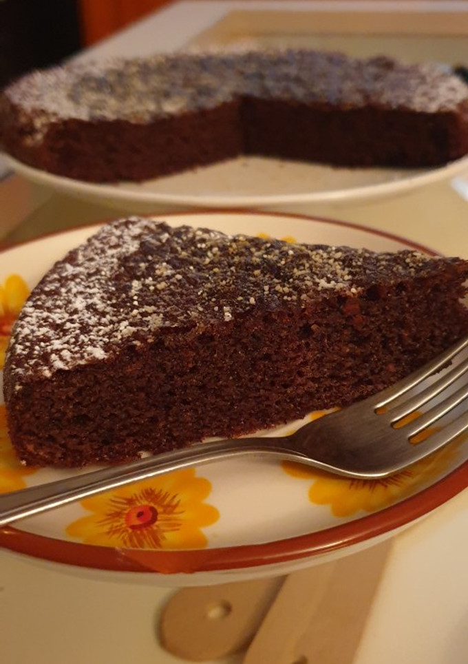 Una foto de Tarta Santiago de chocolate