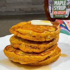 A picture of Pumpkin Pancakes.