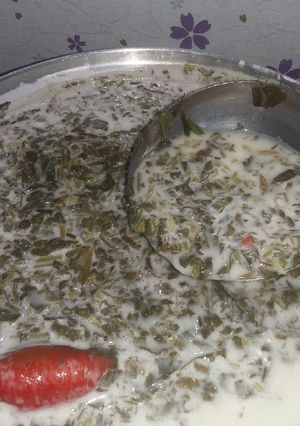 عکسی از دستور آش با دوغ محلی