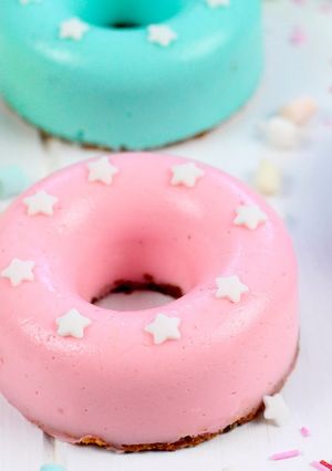 Una foto de Donuts de cheesecake con nubes