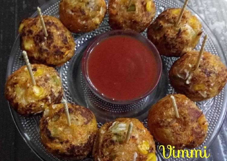 Recipe of Favorite Oil free veg lollipop