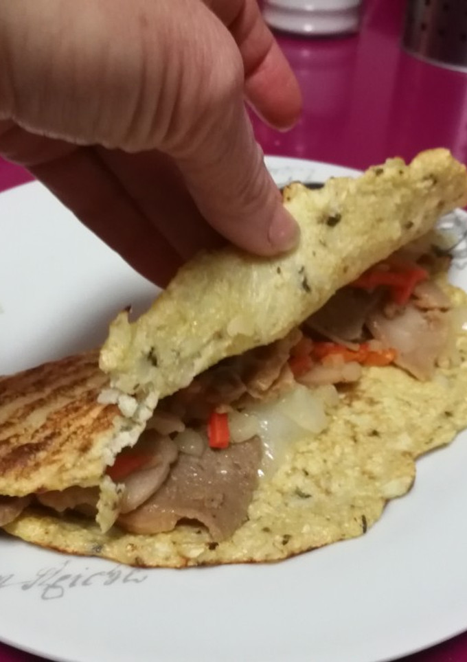 Una foto de Burrito de kebab, la torta de coliflor