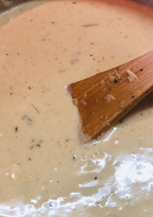 Una foto de Salsa Alfredo con toque Sonorense