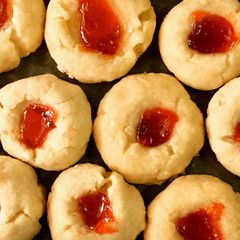 A picture of Thumbprint cookies.