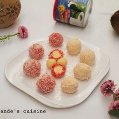 A picture of Coconut milk balls.