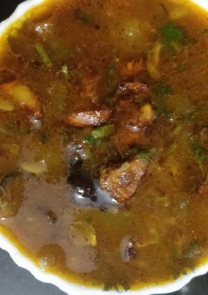 A picture of Lehsuni lauki Chana daal.