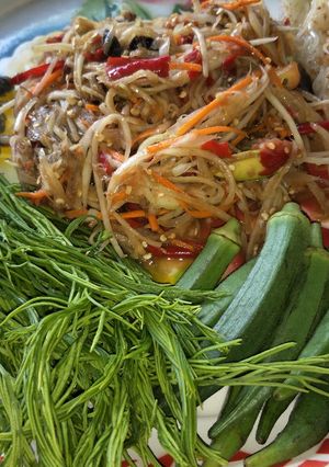 รูปของ ส้มตำปูปลาร้า #เย็นนี้ผอมแน่