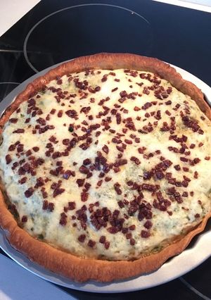 Una foto de Quiche de Espinaca con hongos 🍄Espectacular!