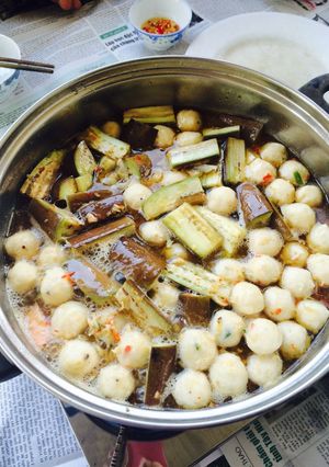 Hình của món Lẩu mắm cá Linh - An Giang.