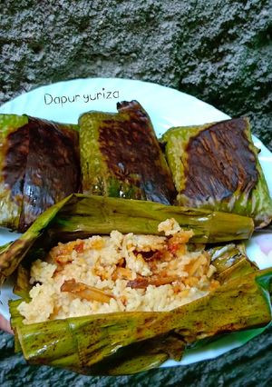 Foto resep Nasi bakar isi teri