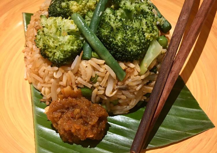 Step-by-Step Guide to Make Quick Green Veggie Sambal rice