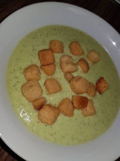 Una foto de Crema de calabacín