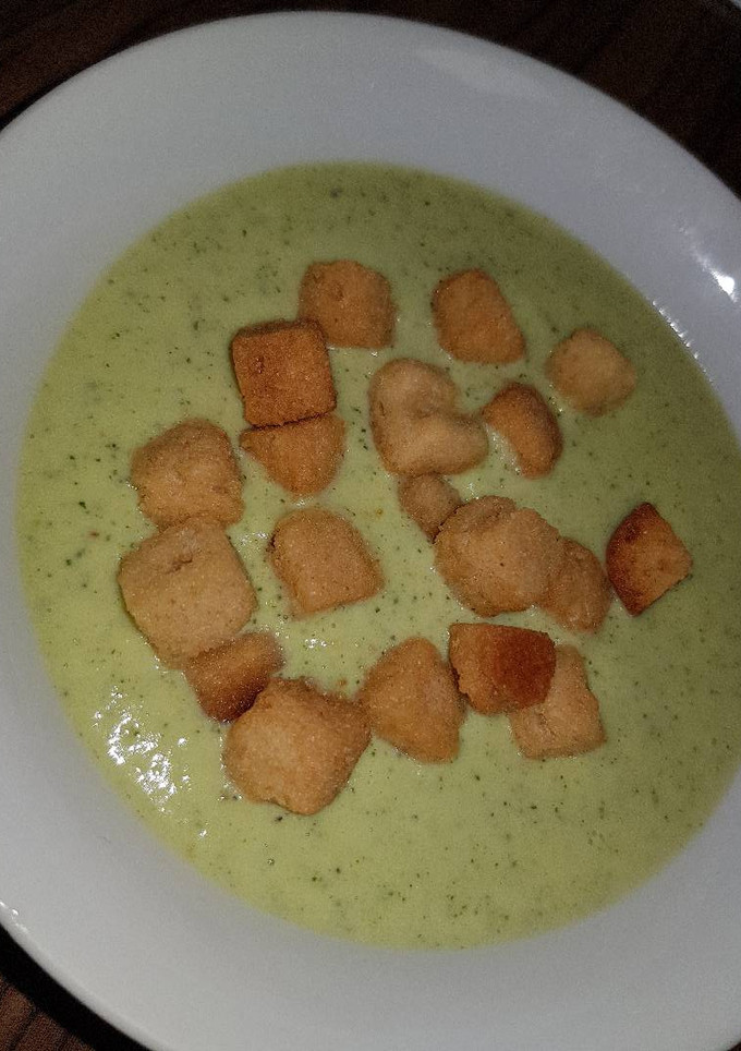 Una foto de Crema de calabacín