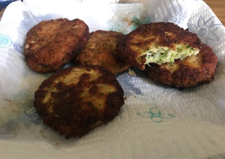 Tortitas de molida de pollo con calabazita súper fácil