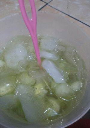 Foto resep Es melon jeruk nipis