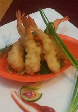 Hình của món Khoai tây bọc hải sản.
