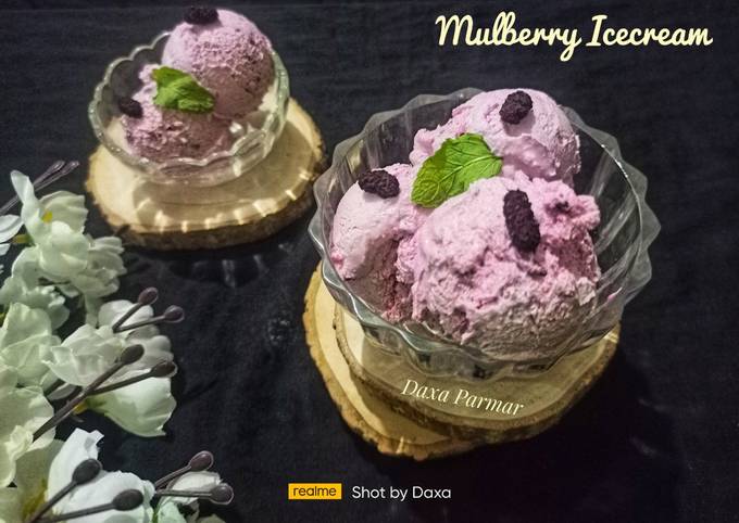 Mulberry Ice cream Recipe by Daxa Parmar - Cookpad