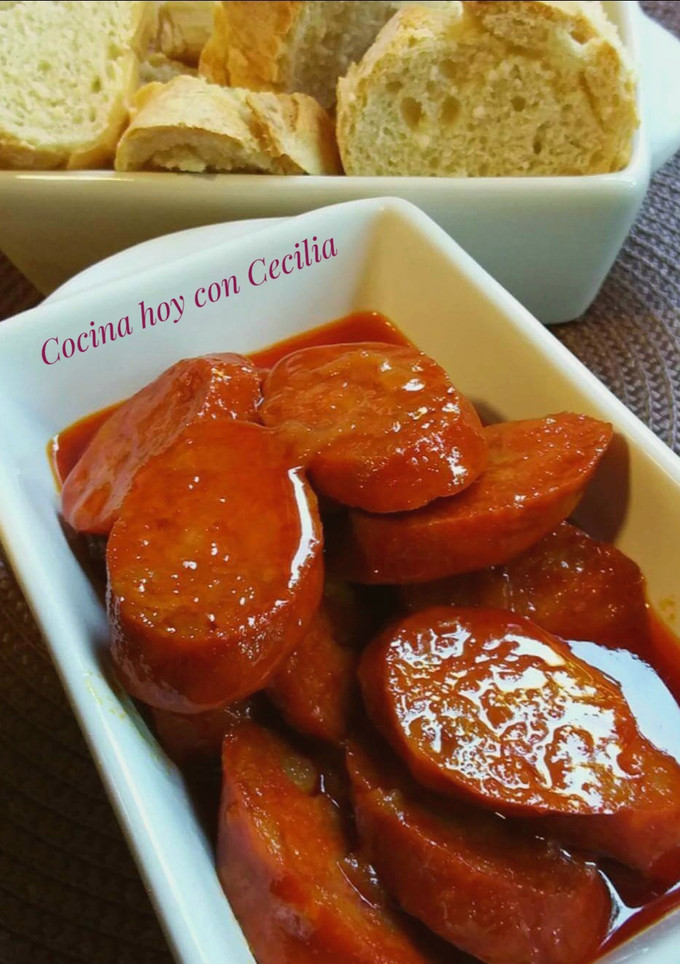 Una foto de Chorizo a la sidra