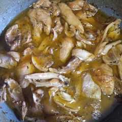Una foto de Muslitos pollo al ajillo con especias
