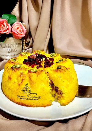 عکسی از دستور ته چين مرغ