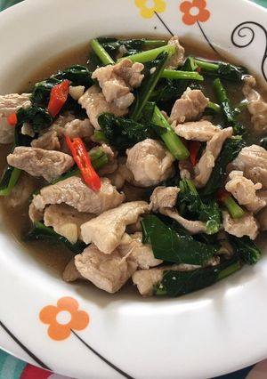 รูปของ คะน้าหมูน้ำมันหอย