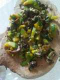Piadina con salteado de vegetales💜