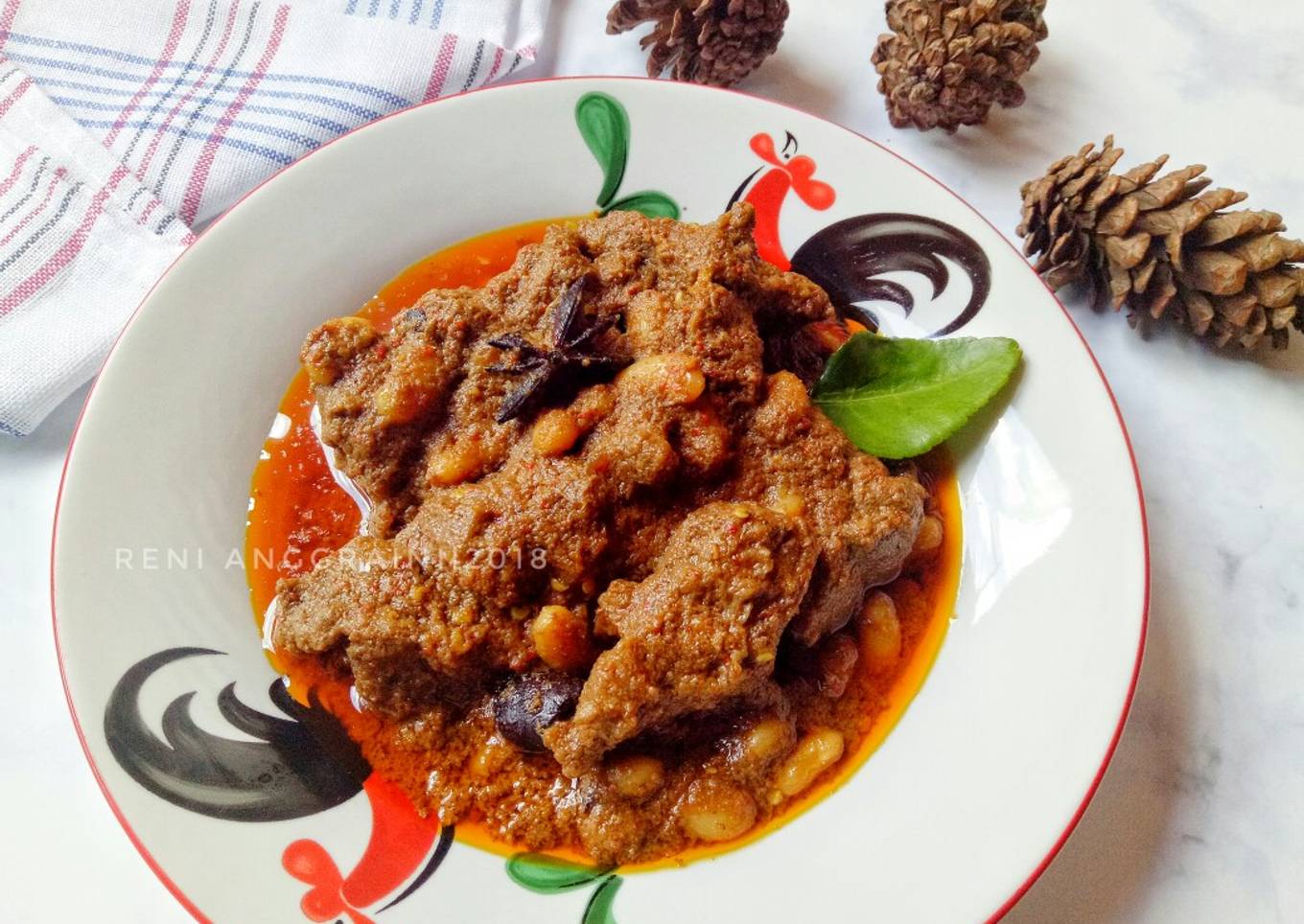 1. Rendang Daging dan Kacang (presto) #SeninSemangat