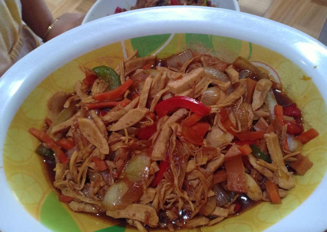 Ayam suwir bumbu kecap