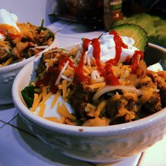 A picture of Keto Taco Salad.